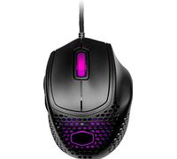 Cooler Master MM720 Souris Gaming filaire RGB-LED ultra-légère 49g, Claw Grip, coque en nid d'abeilles, capteur optique 16000 DPI, micro switchs 70Mio clics, patins PTFE faible friction, Noir mat