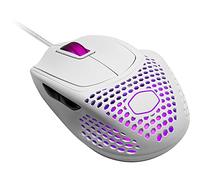 Cooler Master MM720 Souris Gaming filaire RGB-LED ultra-légère 49g, Claw Grip, coque en nid d'abeilles, capteur optique 16000 DPI, micro switchs 70Mio clics, patins PTFE faible friction, Blanc mat