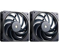 Cooler Master Mobius 120 OC Ventilateur de Boîtier - Design Ring Blade (PWM), Sélecteur de Vitesse, Double Roulement à Billes & Moyeu en Métal (max. 88.1CFM, 4.75mmH2O, 39.3dBA)- Bleu Foncé & Noir