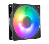 Cooler Master Mobius 120P ARGB Ventilateur pour Radiateur - Design Ring Blade (PWM), Roulement à Boucle Dynamique (max. 75.2CFM, 3.63 mmH2O, 30dBA), Cadre Chanfreiné Air-Focus - Gen 2 RGB Addressable
