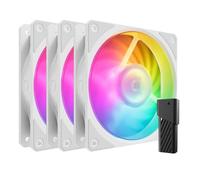 Cooler Master Mobius 120P ARGB White Edition Lot de 3 ventilateurs