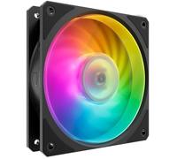 Cooler Master Mobius 140P ARGB Ventilateur pour Radiateur - Design Ring Blade (PWM), Roulement à Boucle Dynamique (max. 76.5CFM, 2.3mmH2O, 30dBA), Cadre Chanfreiné Air-Focus, ARGB Gen 2