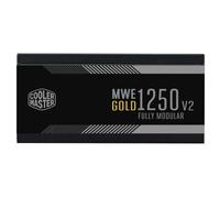 Cooler Master MWE 1250 Gold V2 Bloc d'alimentation entièrement modulaire | Version ATX 3.0 | Certifié 80 Plus Gold | Condensateur japonais | Ventilateur FDB 140 mm | Pour GPU RTX 40 Series | 1250 W