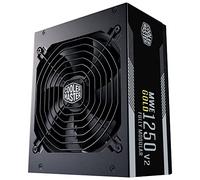 Cooler Master MWE Gold 1250 V2 ATX 3.0 Bloc d'alimentation entièrement modulaire (prise britannique) - Prise en charge ATX 3.0, alimentation 80 PLUS Gold 1250 W, câblage noir plat, ventilateur FDB de