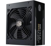 Cooler Master MWE Gold 1250 V2 ATX 3.1 Alimentation 100% Modulaire - Prise EU - Support ATX 3.1, PSU 80 Plus Gold 1250W, PCIe 5.1, Ventilateur FDB 140mm, Seuil de température élevé, Garantie 10 Ans