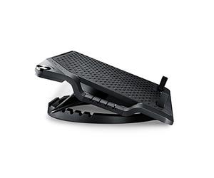 Cooler Master NotePal ErgoStand Lite Refroidisseur Laptop - 5 Hauteurs Réglables, 1 x Ventilateur Mobile 160mm avec Contrôleur de Vitesse, Plaque Mesh Métallique, 2 x Ports USB, Laptop jusqu'à 15,6"