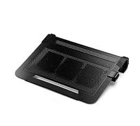 Cooler Master NotePal U3 PLUS Refroidisseur Ordinateur Portable - 3 Ventilateurs Positionnables de 80 mm, Protection Durant le Transport, Cadre Ergonomique en Aluminium - Noir