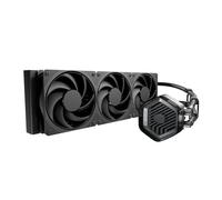 Cooler Master Refroidisseur liquide AIO à boucle fermée 360 Atmos Stealth haute performance, pompe à double chambre R9|i9, couvercle personnalisé, Mobius 120 PWM, AMD Ryzen AM5|4, Intel LGA 1851|1700
