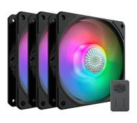 Cooler Master SickleFlow 120 ARGB 3-en-1 - 3x 120 mm Ventilateurs PC, Contrôleur Inclus, Compatible Carte Mère RGB Adressable, Pales Translucides, 62 CFM, 2,5 mmH2O, 8 à 27 dBA - ARGB