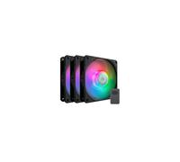 Cooler Master SickleFlow 120 ARGB - Pack 3 ventilateurs avec contrôleur ARGB inclus, 16,7 M couleurs, PWM 650-1800 RPM