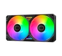 Cooler Master SickleFlow Edge 240 Boîtier PC à cadre unique aRGB | Ventilateur de refroidissement liquide, 240 mm, câble modulaire unique pratique, PWM 2 050 tr/min, lames d'équilibrage d'air