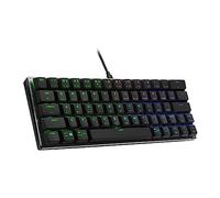 Cooler Master SK620 Clavier de jeu mécanique à profil bas 60 % gris sidéral, commutateurs bleus, RVB personnalisable, design ergonomique, connectivité USB-C, Mac/Windows, QWERTY (SK-620-GKTL1-US)