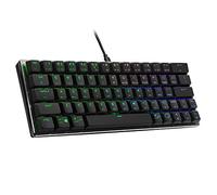 Cooler Master SK620 Clavier mécanique de jeu à profil bas 60 % gris spatial, interrupteurs marron tactiles, RGB personnalisable, design ergonomique, connectivité USB-C, Mac/Windows, QWERTY
