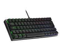 Cooler Master SK620 USB-A Clavier Gaming, Configuration Compacte 60%, Switches Mécaniques Low-Profile, Rétroéclairage RGB par Touche, Commandes à la Volée, Compatible macOS/Windows, AZERTY FR, Gris