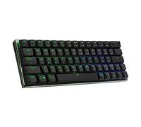Cooler Master SK622 Clavier mécanique sans fil 60 % plomb avec interrupteurs bleus à profil bas, touches nouvelles et améliorées, design en aluminium brossé