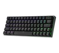 Cooler Master SK622 - Clavier - rétroéclairé - sans fil - USB, Bluetooth 4.0 - Français - commutateur : TTC Low Profile Red - gris sidéral