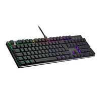 Cooler Master SK652 Clavier Mécanique Layout DE, Taille Standard, Touches Flottantes Low Profile, Red Switches, Rétroéclairage RGB par Touche, Filaire (USB Type-A), Compatible PC & MacOS - Gris Métal