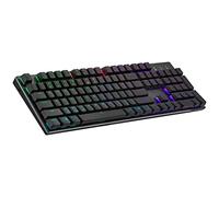 Cooler Master SK653 Clavier Mécanique sans Fil Layout ES, Hybride Bluetooth/Filaire, Pleine Taille, Touches Flottantes Low Profile, Red Switches, Rétroéclairage RGB, Compatible PC & MacOS, Gris Métal