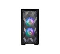 Cooler Master TD300 Mini Tower Noir - Boîtier PC Micro ATX/Mini-ITX, 2x120mm avant, Mesh, 2x3.5", 4x2.5", USB 3.2 Gen 1, Refroidisseur CPU 166mm, GPU 344mm