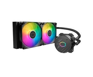 Cooler Master USA Liquid 240L Core Refroidisseur de liquide AIO à boucle fermée 240 mm, ARGB Sync, pompe à froid Gen S, PWM 120 mm, CryoFuze 14W/mK, AMD Ryzen AM5/AM4, Intel LGA 1700/1200