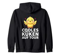 Cooles Küken Auf Tour Poussins Ferme Poussins Agriculture Sweat à Capuche