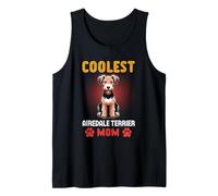 Coolest Airedale Terrier Mom - Cute Cartoon Dog Lover Débardeur