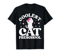 Coolest Cat Preschool Back to School Pre-k for Girls Kids T-Shirt