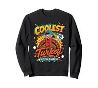 Coolest Turkey At The Table Funny Thanksgiving Family Dinner Sweatshirt