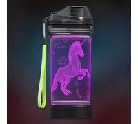 CoolGift Mart Cadeaux Licorne pour filles, Bouteille d'eau licorne 3D lumineuse, 14oz Tritan BPA Free - gobelet pour enfants - Noël Holiday