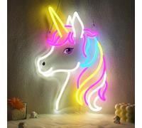 CoolGift Mart Lampe néon licorne - Décoration murale à intensité variable - Décoration de fête d'anniversaire pour la maison, la terrasse, le jardin, les restaurants, les hôtels, les magasins, les