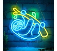 CoolGift Mart Panneau néon paresseux, lampe paresseux, décoration murale à intensité variable pour la maison, la terrasse, le jardin, les bars, les restaurants, les hôtels, les magasins, les clubs