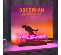 CoolGift Mart: Support de bureau lumineux en bois acrylique avec 16 lumières de couleur pour disques vinyles, décoration de chambre, cadeau pour amateurs de vinyle