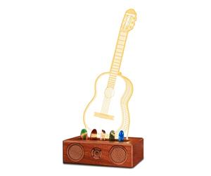 CoolGift Mart Support de guitare Light Up, Blanc chaud, Guitar