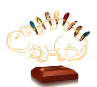 CoolGift Mart Support de médiator lumineux en acrylique en forme de tête de guitare électrique, Jaune, Dinosaure