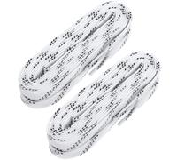COOLHIYA 1 Paire de Lacets Plats Cirés pour Patins de Hockey, Longueur 244 Cm, en Polyester et Coton, Anti-gel et Résistants la Rupture, Adaptés pour Chaussures de Sport et Ski, Usage