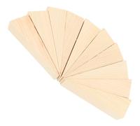 COOLHIYA 10 Cale-porte Muets en Bois Beige, Butoir de Porte de Chambre 10 X 3 X 3 Cm, Dispositif de Protection Murale Pratique pour Appartement