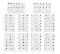 COOLHIYA 10 Feuilles D'autocollants Visage Noirs Grain de Beauté Réaliste en Papier Réutilisable pour Femmes, Accessoires de Maquillage Stylés pour Fête D'halloween