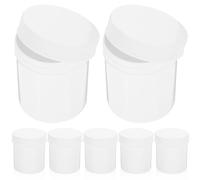 COOLHIYA 10 Pièces Boîte à Pilules 100ml en Plastique Blanc, Couvercle Sécurisé, Large Entrée, Portable, pour Rangement Quotidien des Remèdes