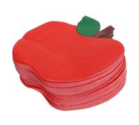 COOLHIYA 100 Pièces Serviettes Jetables Forme de Pomme Rouge Décorations de Table Rentrée Scolaire Accessoires et pour et Événements Classe
