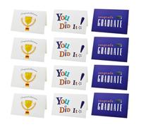 COOLHIYA 12 Pièces Carte de Remise de Diplôme de Vœux Créative