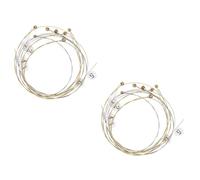 COOLHIYA 19 Pièces Cordes de Lyre Acier Accessoires de Remplacement pour Harpe Lyra Utilisation en Orchestre Cordes de Lyre Simples