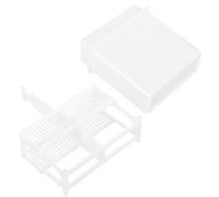 COOLHIYA 1ensemble Porte-Lame de Microscope Plastique Lames Rangement et Étamage Support Multiniveaux pour Laboratoire Études Biologie et Cytologie