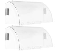 COOLHIYA 2 Pièces Déflecteur de Ventilation Réglable Magnétique en Plastique pour Conduits au Sol, Redirige L'air Efficacement sous Chaise, Matériau Robuste et Solide