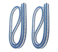 COOLHIYA 2 Pièces Règle Flexible Courbe Double Face en Caoutchouc Souple et Métal, Outil de Mesure pour Couture et Ingénierie, Adapté la Conception de Vêtements et Dessin Technique