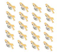 COOLHIYA 20 Pièces Broches de Sensibilisation Lot de Épingles pour Événements Caritatifs Campagnes de Sensibilisation et Activités de Groupe Jaune