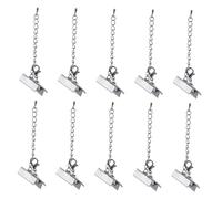 COOLHIYA 20pièces Fermoirs à Sertir Texturés pour Cordons Lot de Clamps Fer pour Bijoux DIY Fixation Sécurisée pour Rubans Bracelets Colliers et Accessoires Créatifs