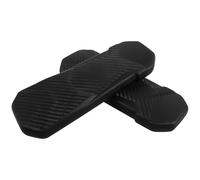 COOLHIYA 2pcs Coussins D'accoudoirs Noirs en PU pour Chaise de Bureau, Grip Confortable et Protection des Bras, Pièces de Rechange pour Fauteuils de Bureau