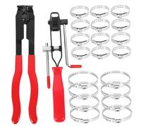 COOLHIYA 32 Pièces Pinces Collier de Serrage Outil Démontage Durite Kit Réparation Automobile Durable et Facile Dutilisation