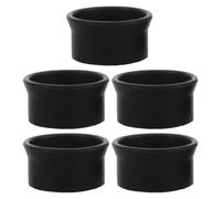 COOLHIYA 5 Pièces Cache Oculaire en Caoutchouc Noir pour Microscope, Protection Contre Les Rayures, Adapté aux Objectifs de 31-33 Mm, pour L'exploration en Classe