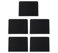 COOLHIYA 5 Pièces de Panneaux à Craie Réinscriptibles en Pvc Noir, Tableaux Noirs Pratiques et Réutilisables pour Affichage des Prix en Supermarché et Expositions
